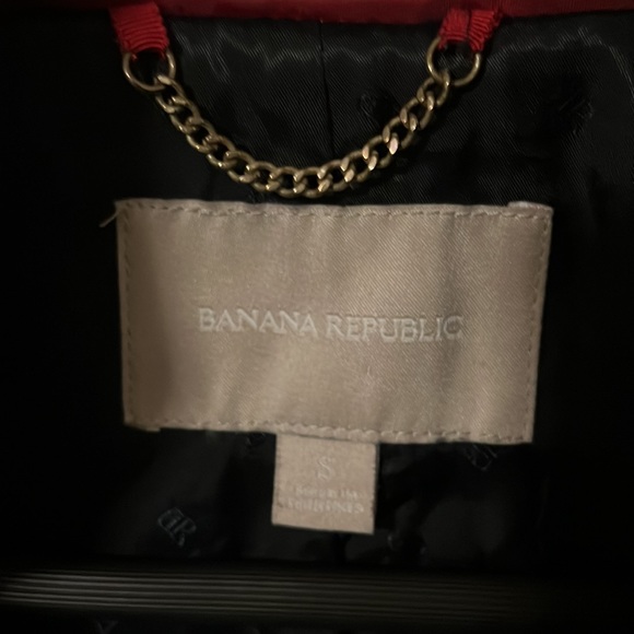 Banana Republic Green Pea Coat size S - Picture 2 of 6